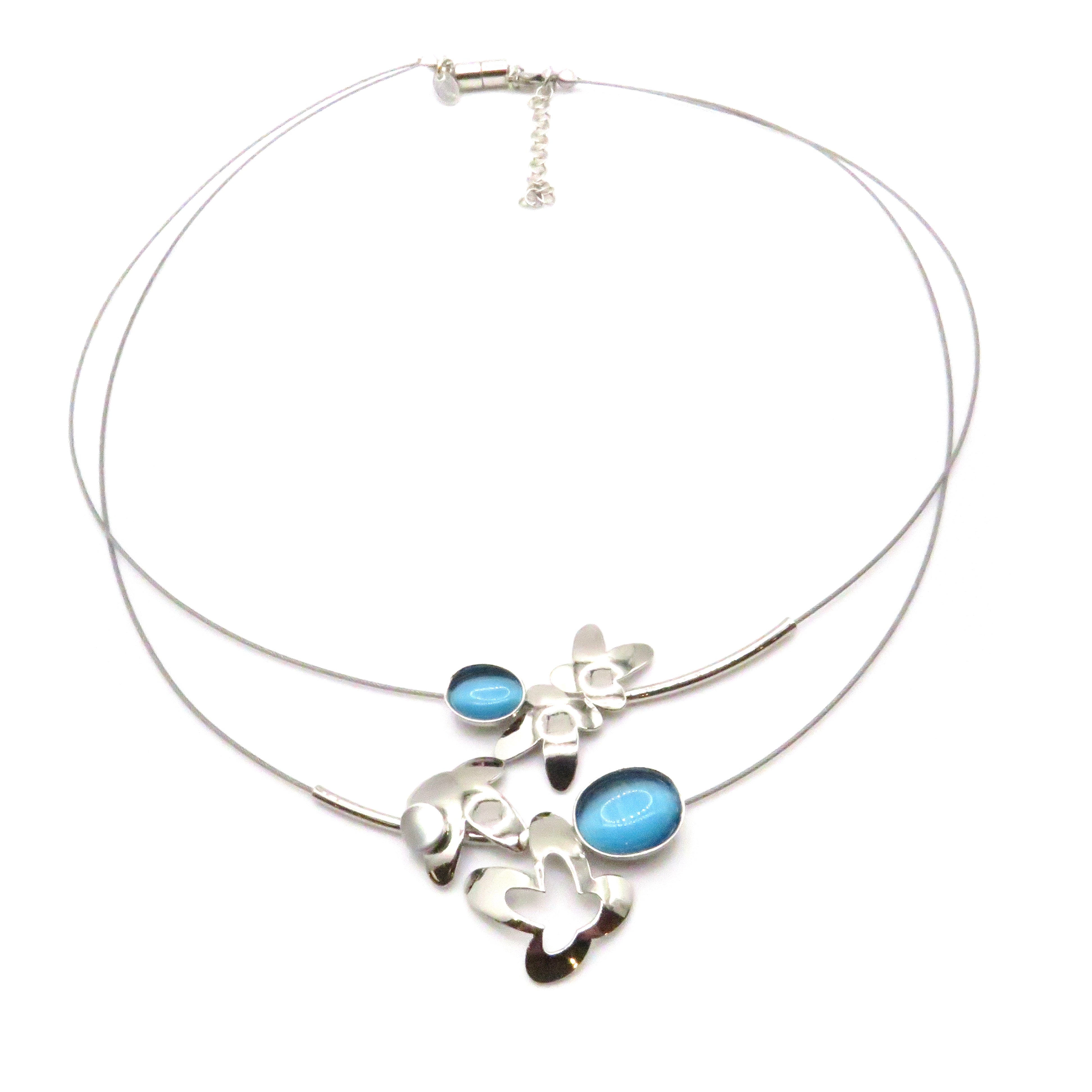 Double Split Wire Necklaces