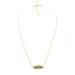 green gemstone gold necklace