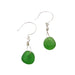 Green Sea Glass drop earrings