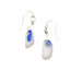 blue Sea Glass drop earrings