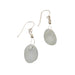 Silver Sea Glass drop earrings