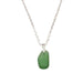 Green Sea Glass and Sterling Silver Pendant