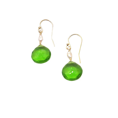 Peridot Quartz Earrings