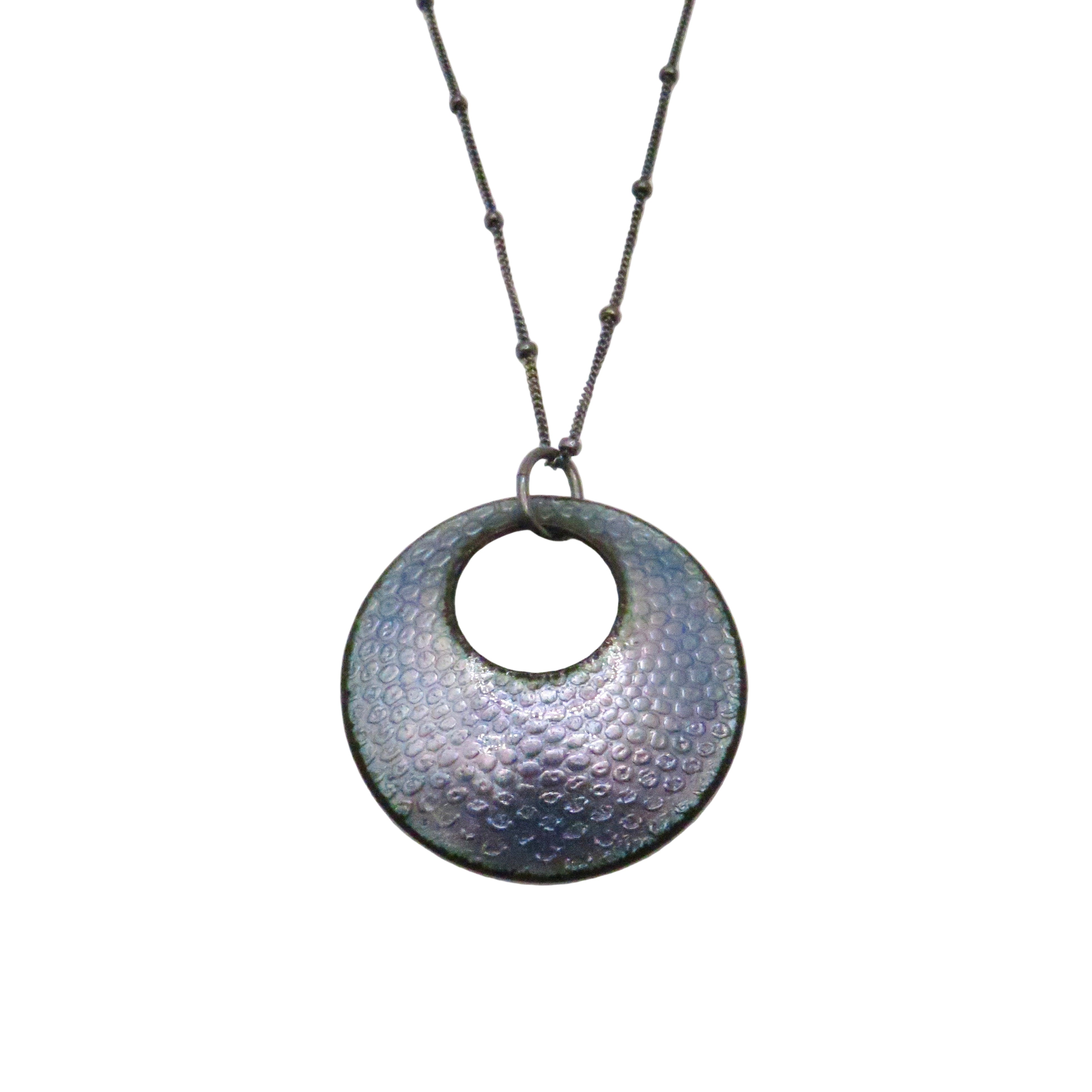 Enamel Diatom Open Circle Pendants