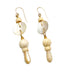Mother of Pearl and Bone Long Earrings