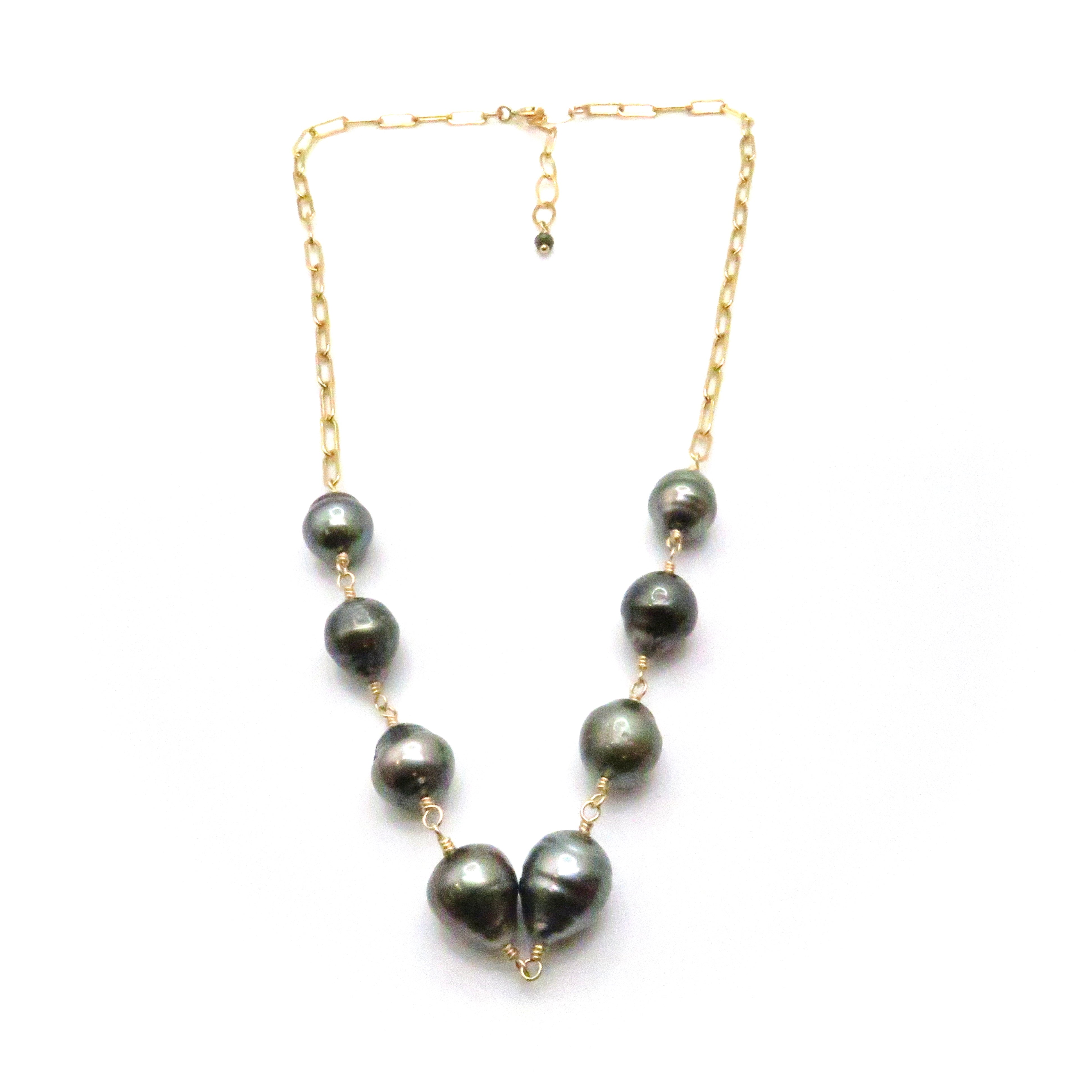 Tahitian Pearl Link Necklace