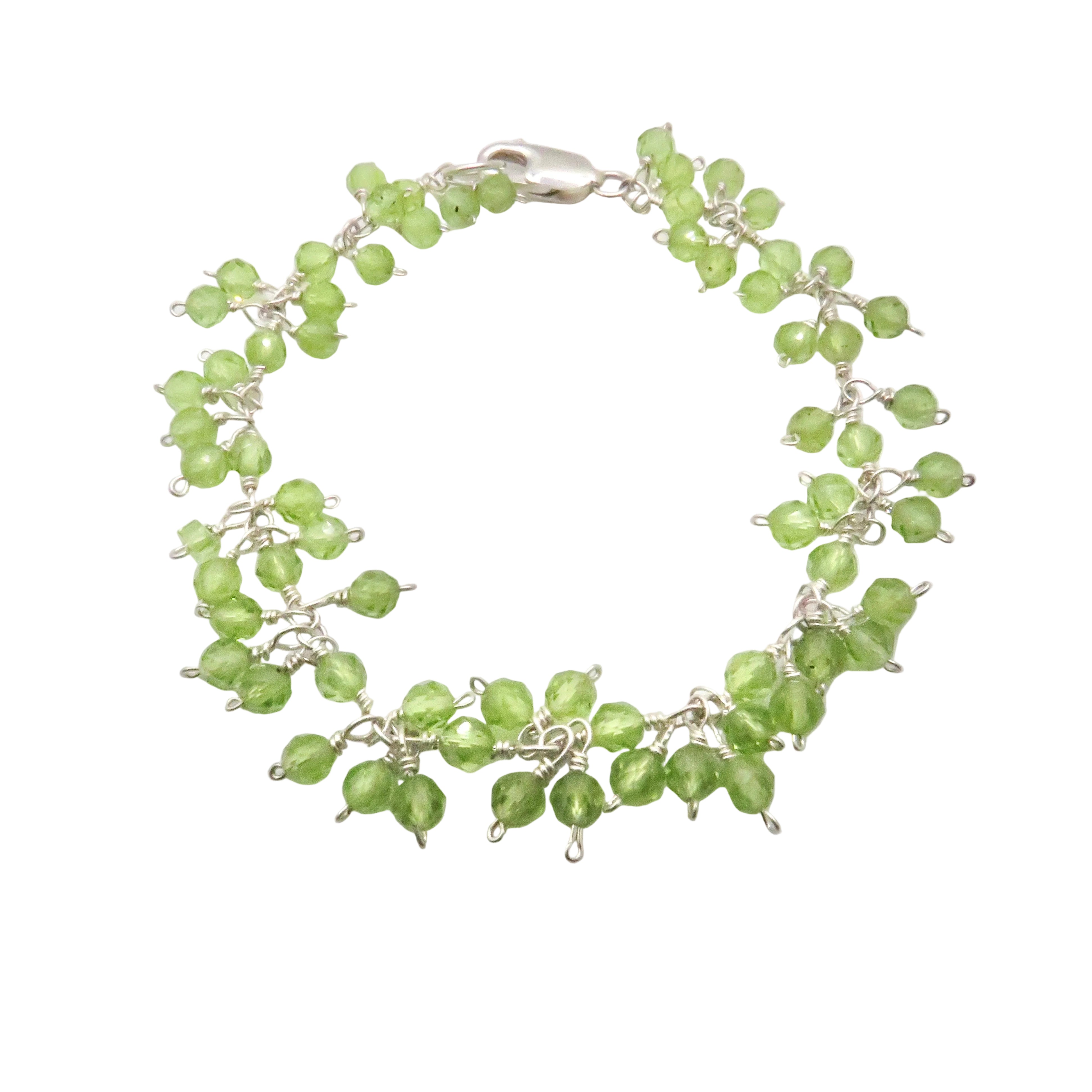 Peridot Cluster Bracelet