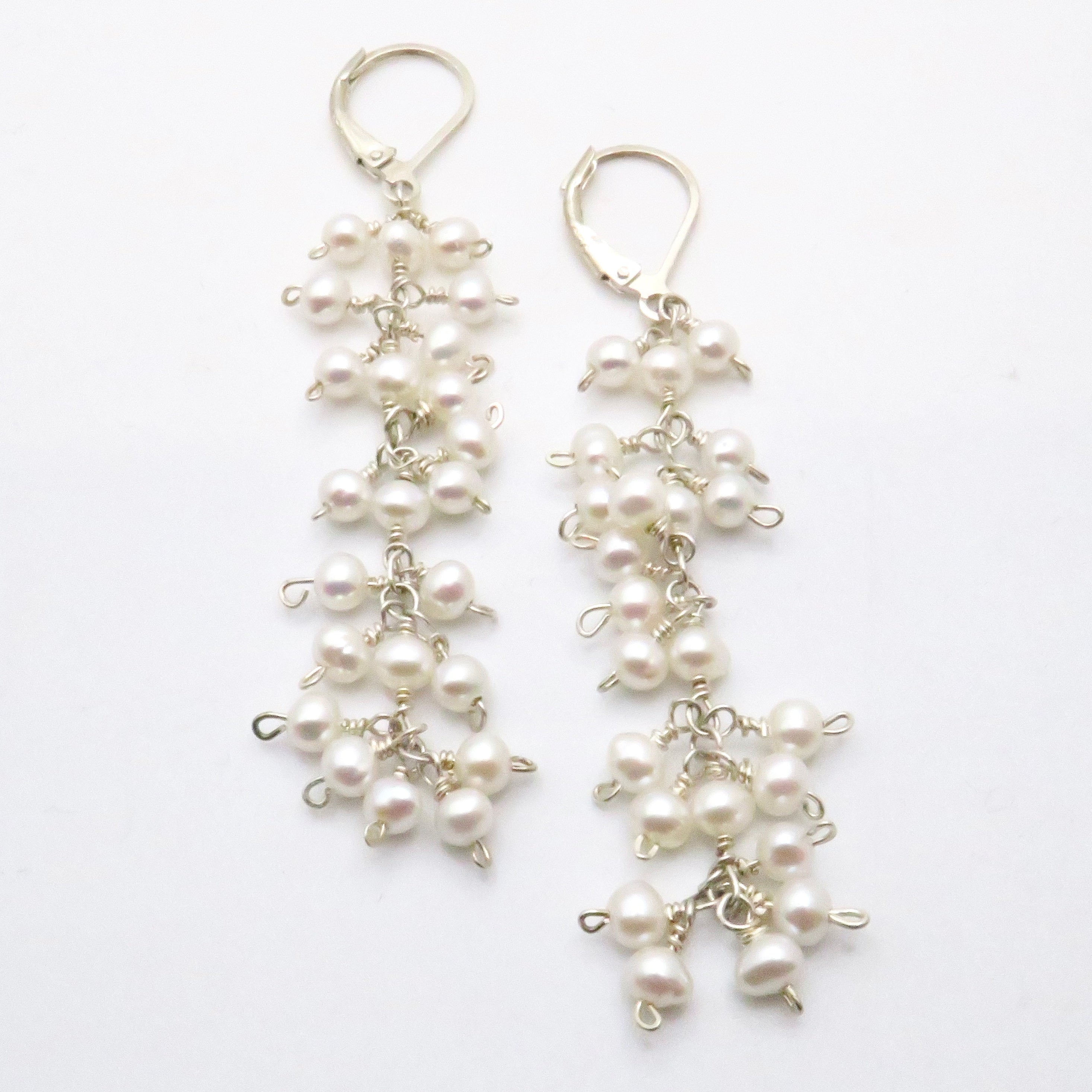 Pearl Cluster Earrings