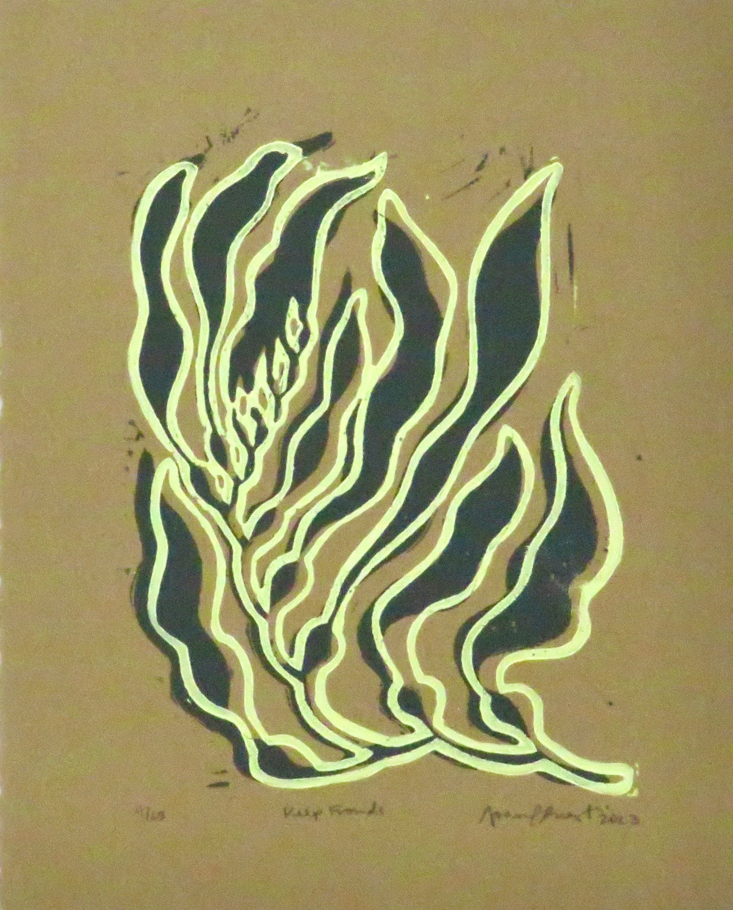 Kelp Fronds | Linoprint