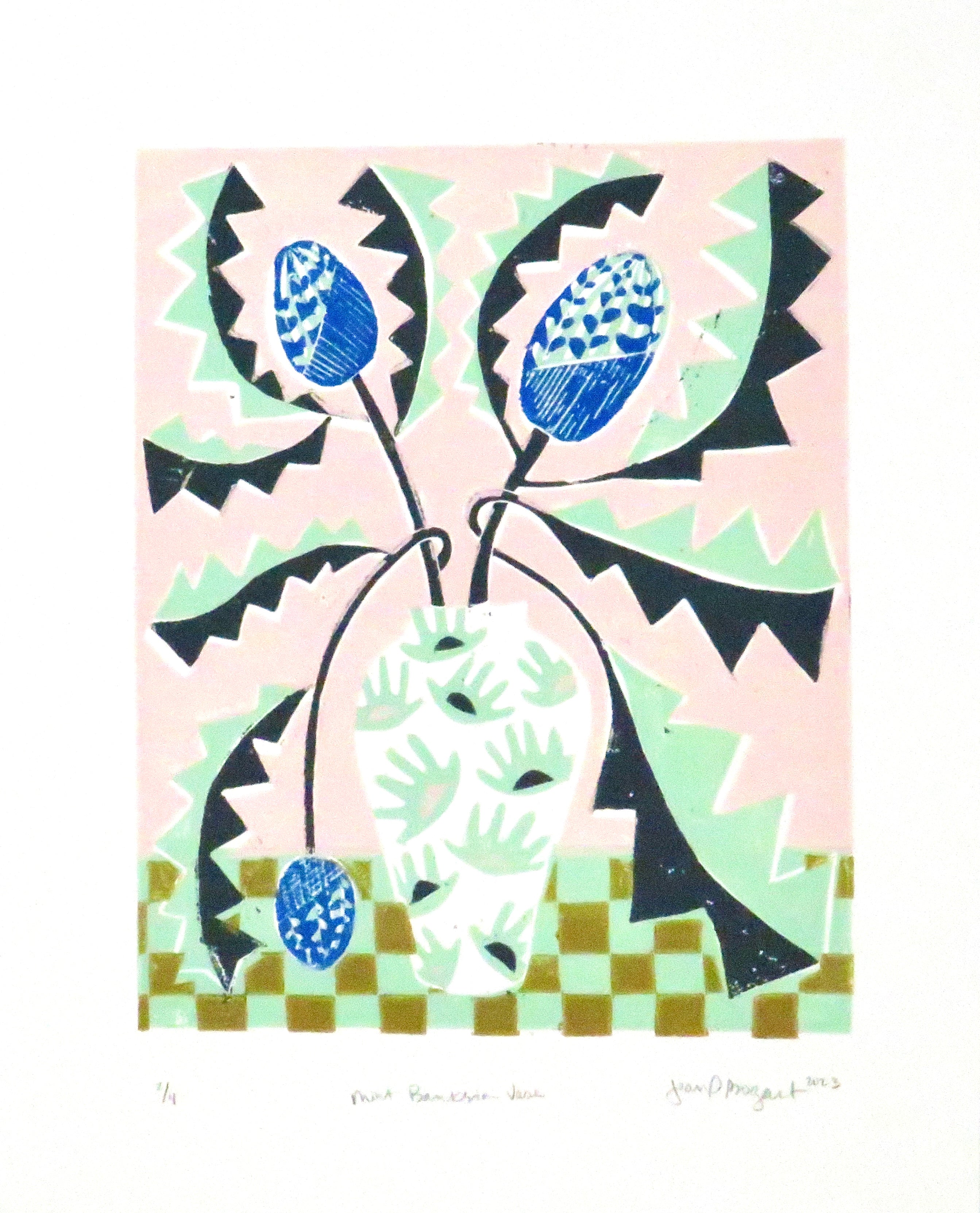 Bankisa Vase | Linoprint
