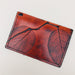 leaf leather card holder