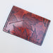 leaf leather card holder