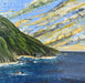 Nicole Woodling Esalen artwork depicting the harmony of art, ecology, and science through encaustic on wood panel, measuring 24"x24".