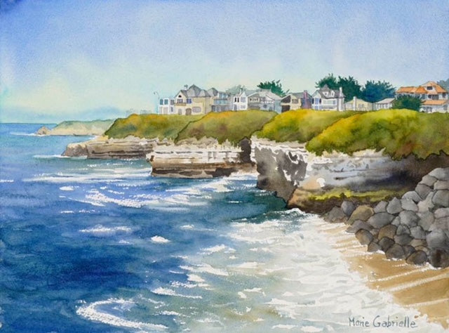 West Side Cliffs painting