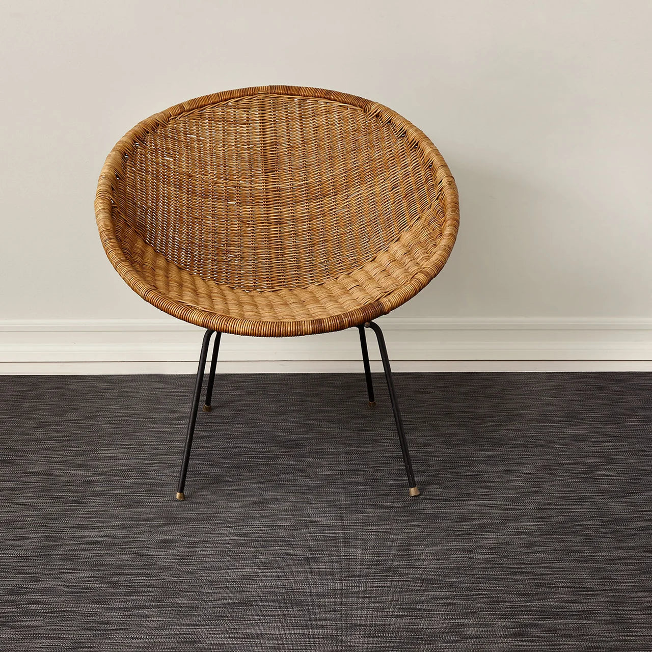 Ikat Woven Floor Mat | Deep Grey