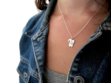 squirrel with heart necklace