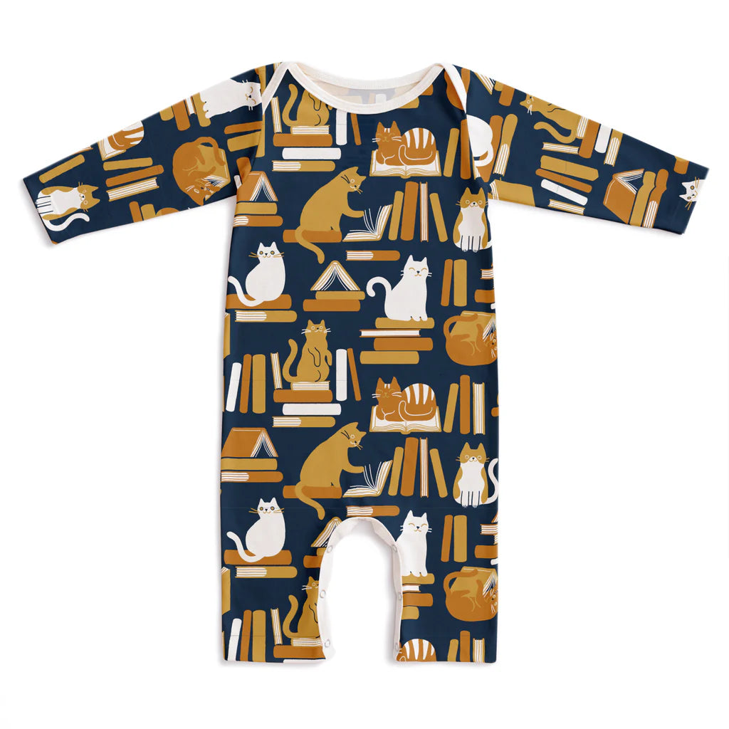 Cats & Books Navy & Gold | Assorted Kids Clothes