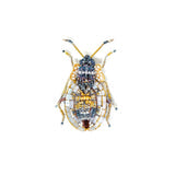Lace Bug Brooch hand-embroidered brooch by Trovelore