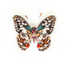 Lime Swallowtail Butterfly Brooch hand-embroidered brooch by Trovelore