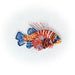 Lion Sea Fish Brooch hand-embroidered brooch by Trovelore