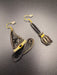 Breeze Chic | Lost and Found Broom and Witch Hat Earrings, handcrafted paper quilling Halloween jewelry