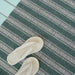 Chilewich Boardwalk Stripe Shag Mat - Seaside