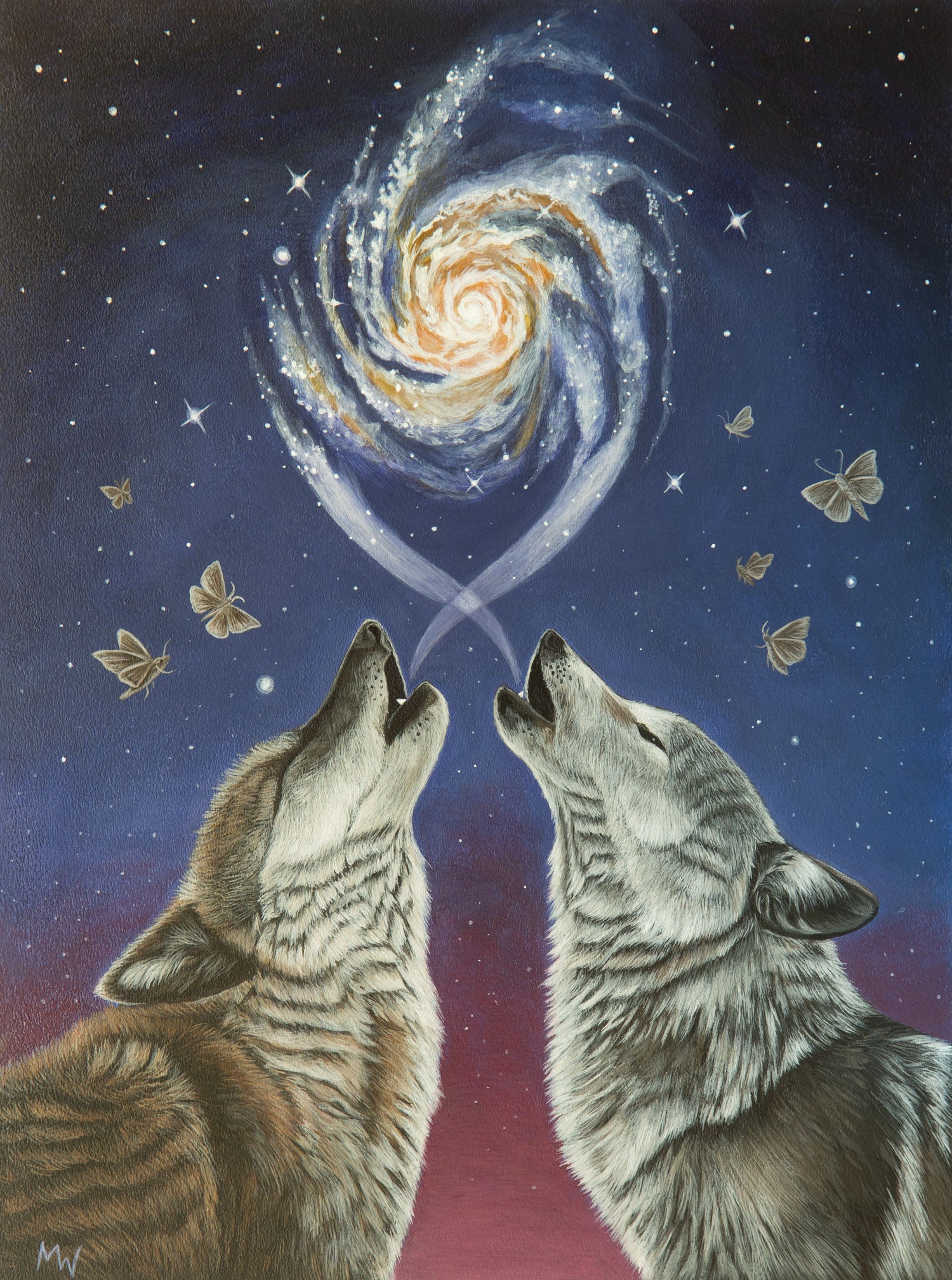 Acrylic artwork titled 'Breathe Life' by Michelle Waters, featuring vibrant colors on a 9” x 12” cradled birch panel.