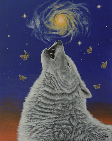 Framed art print of 'Michelle Waters | Howling to the Ancestors' in an 8x10 size, showcasing ancestral themes.