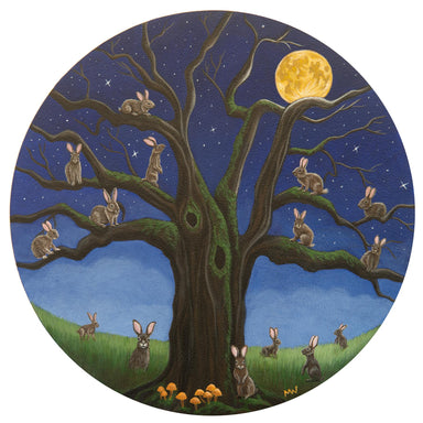 Michelle Waters print on wood, size 8x10, showcasing vibrant artwork.