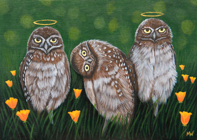 Print on Wood artwork by Michelle Waters titled 'There’s One in Every Crowd', featuring a 5x7” design.
