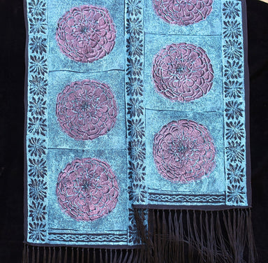 Blue Marigold Delight Scarf