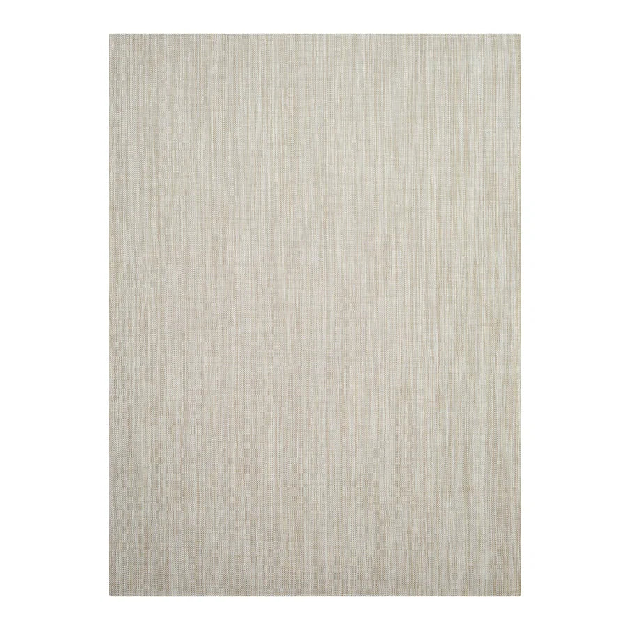 Mini Basketweave Woven Floor Mat | Parchment
