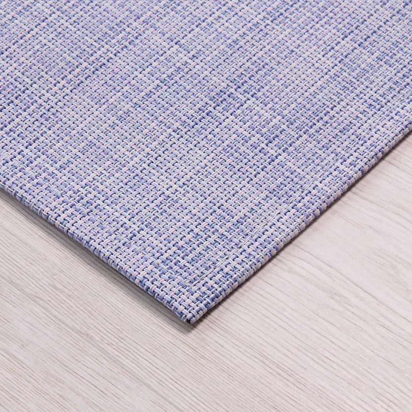 Chilewich Mini Basketweave Woven Floor Mat - Periwinkle