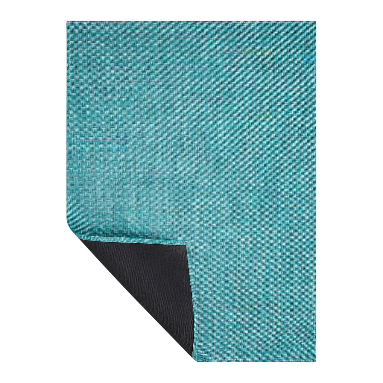 Mini Basketweave Woven Floor Mat | Turquoise