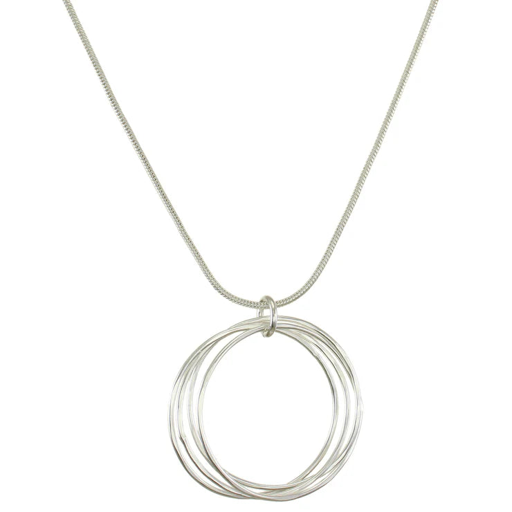Medium Ring Bunch Long Necklace