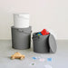 Chilewich lidded storage container with toys