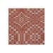 Chilewich Overshot Woven Floor Mat in Paprika featuring interlocking concentric circle rows