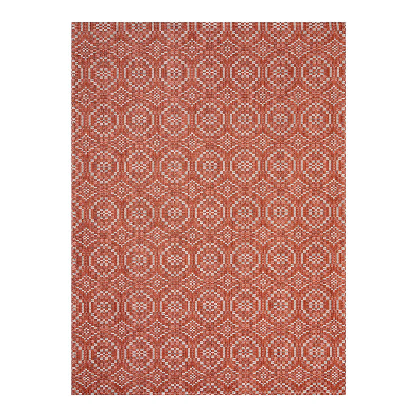 Chilewich Overshot Woven Floor Mat -Paprika
