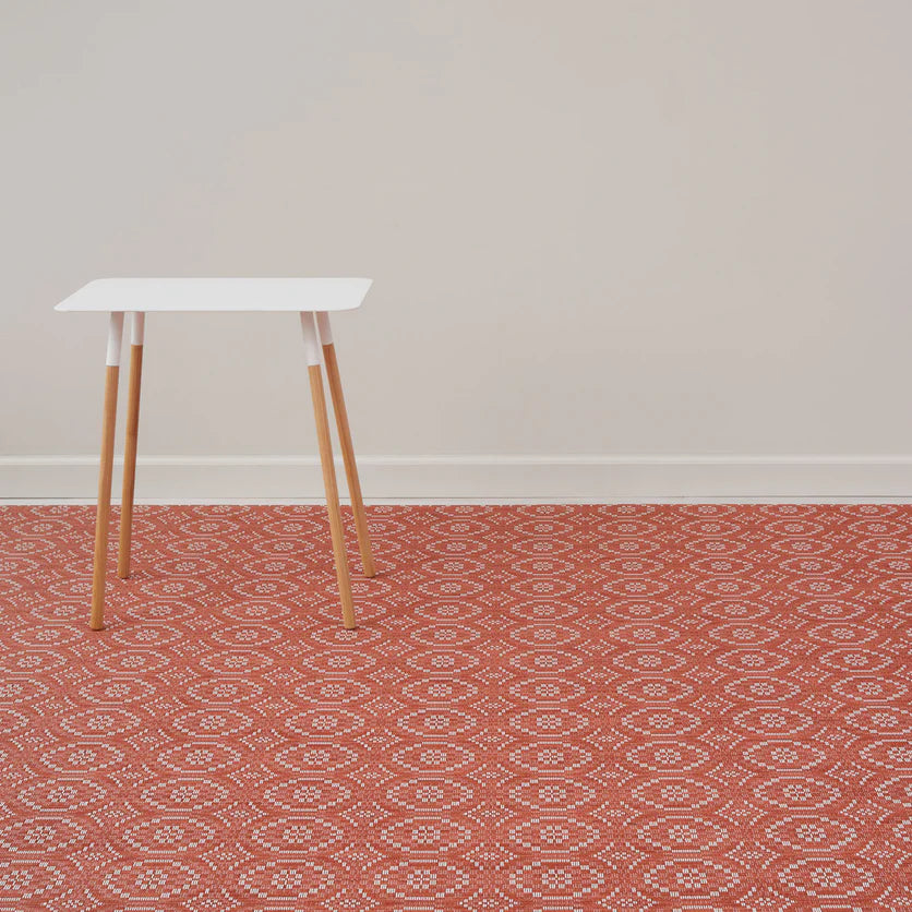 Chilewich Overshot Woven Floor Mat -Paprika