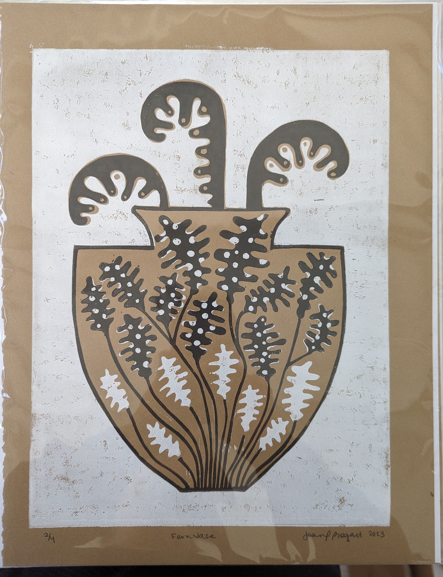 Fern vase print