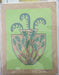 green fern vase print