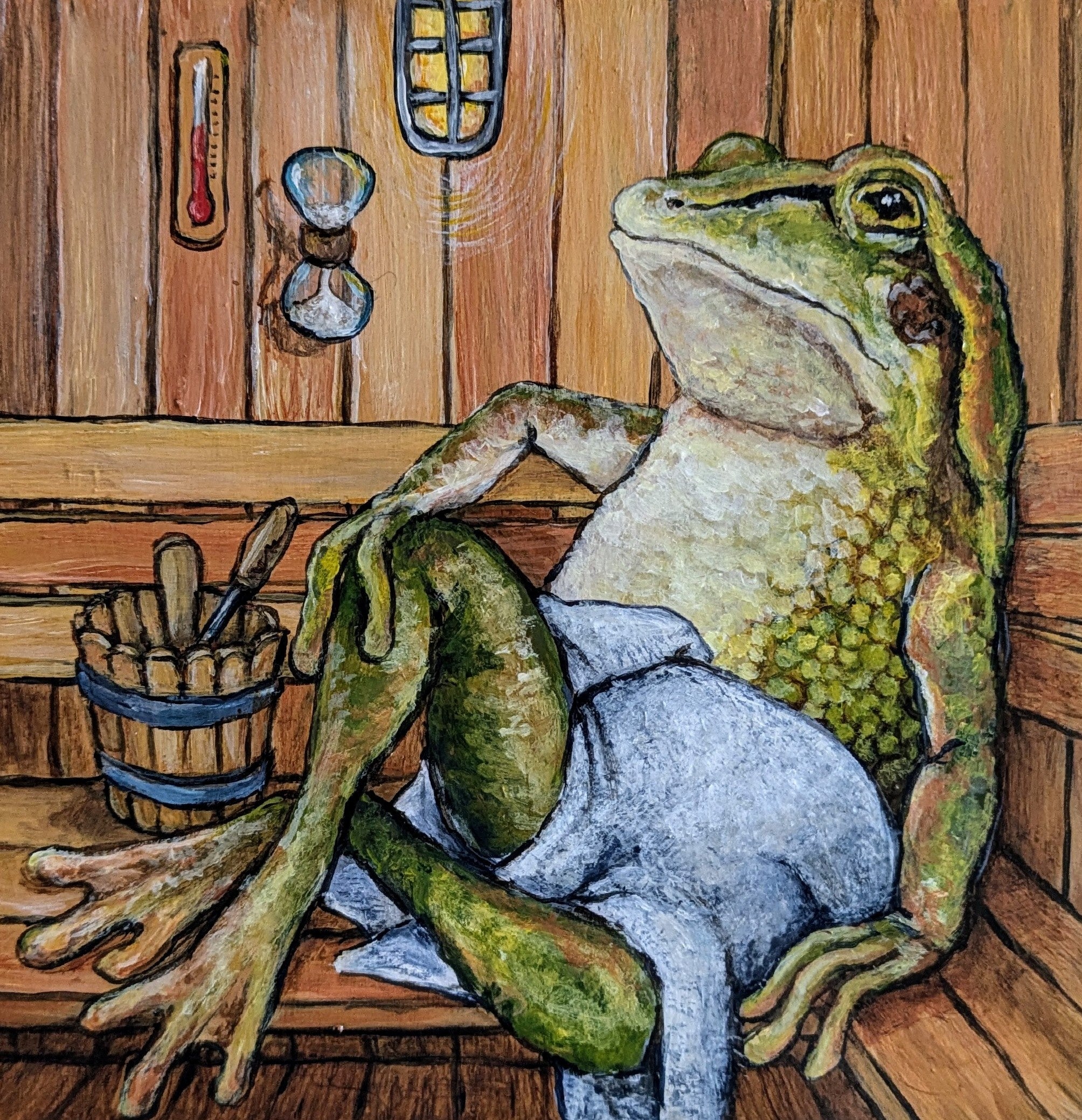 Sauna Frog