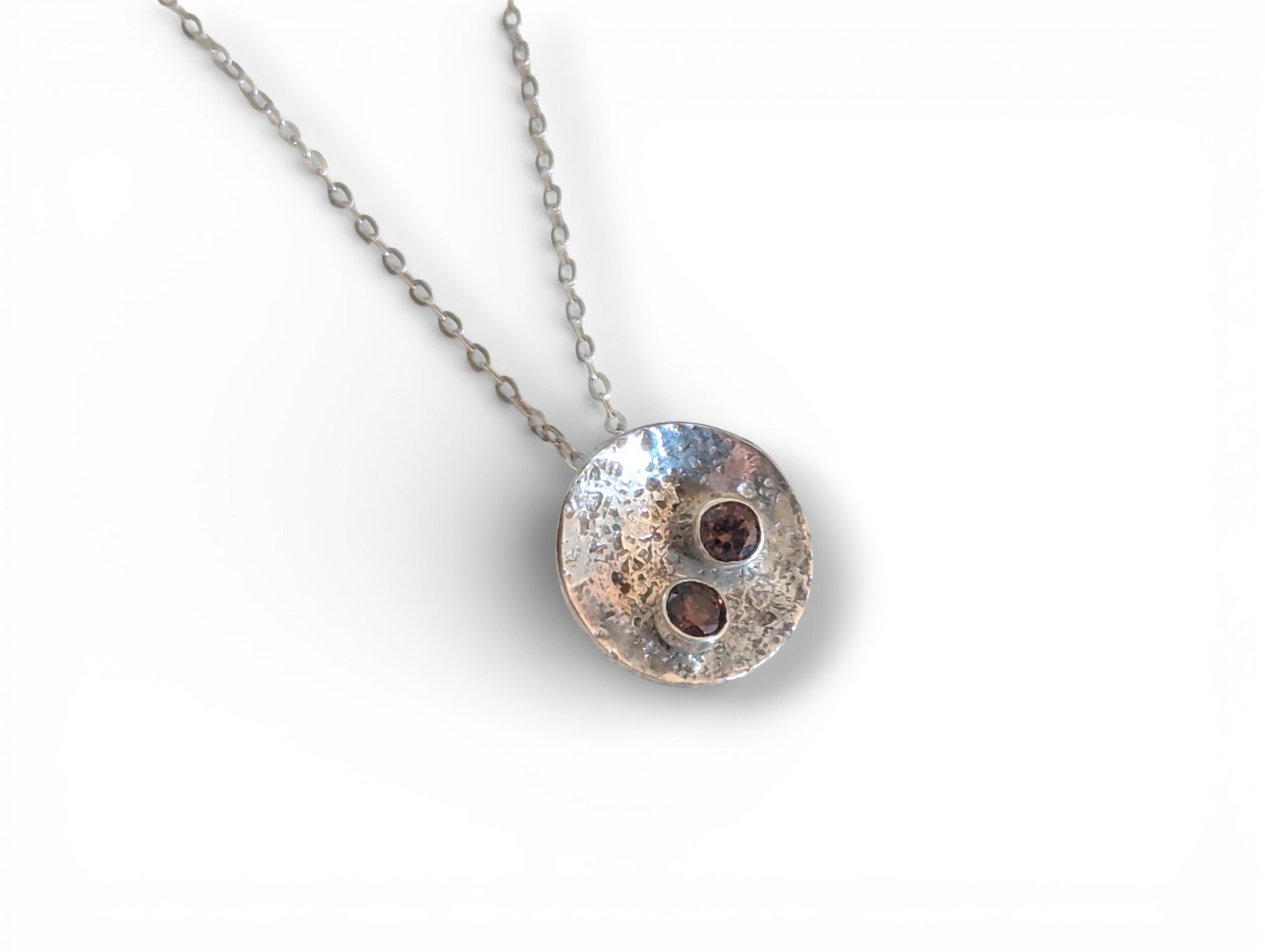 Sterling silver full moon and Stars