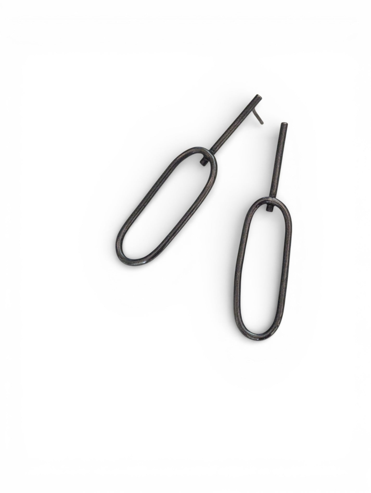 Sterling Silver Earring with Oval Loops