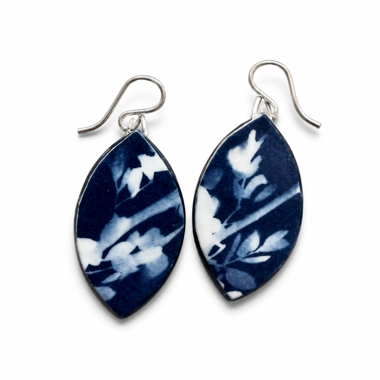 Botanical Cyanotype Earrings