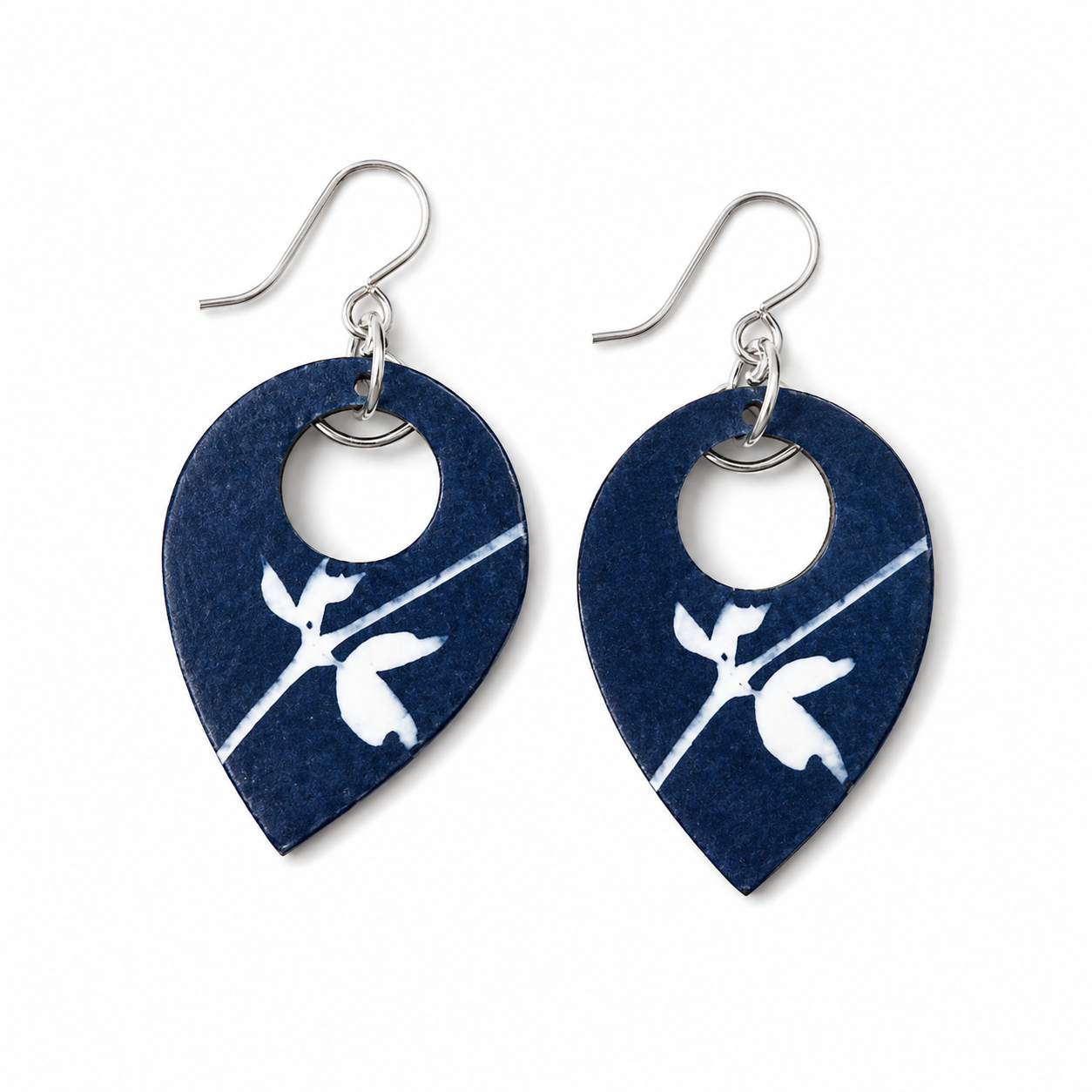 Botanical Cyanotype Earrings