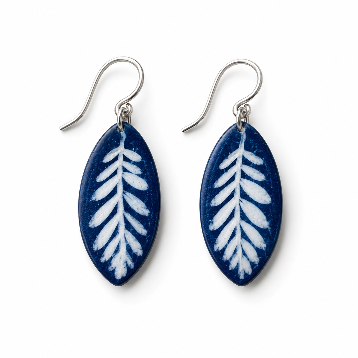 Botanical Cyanotype Earrings