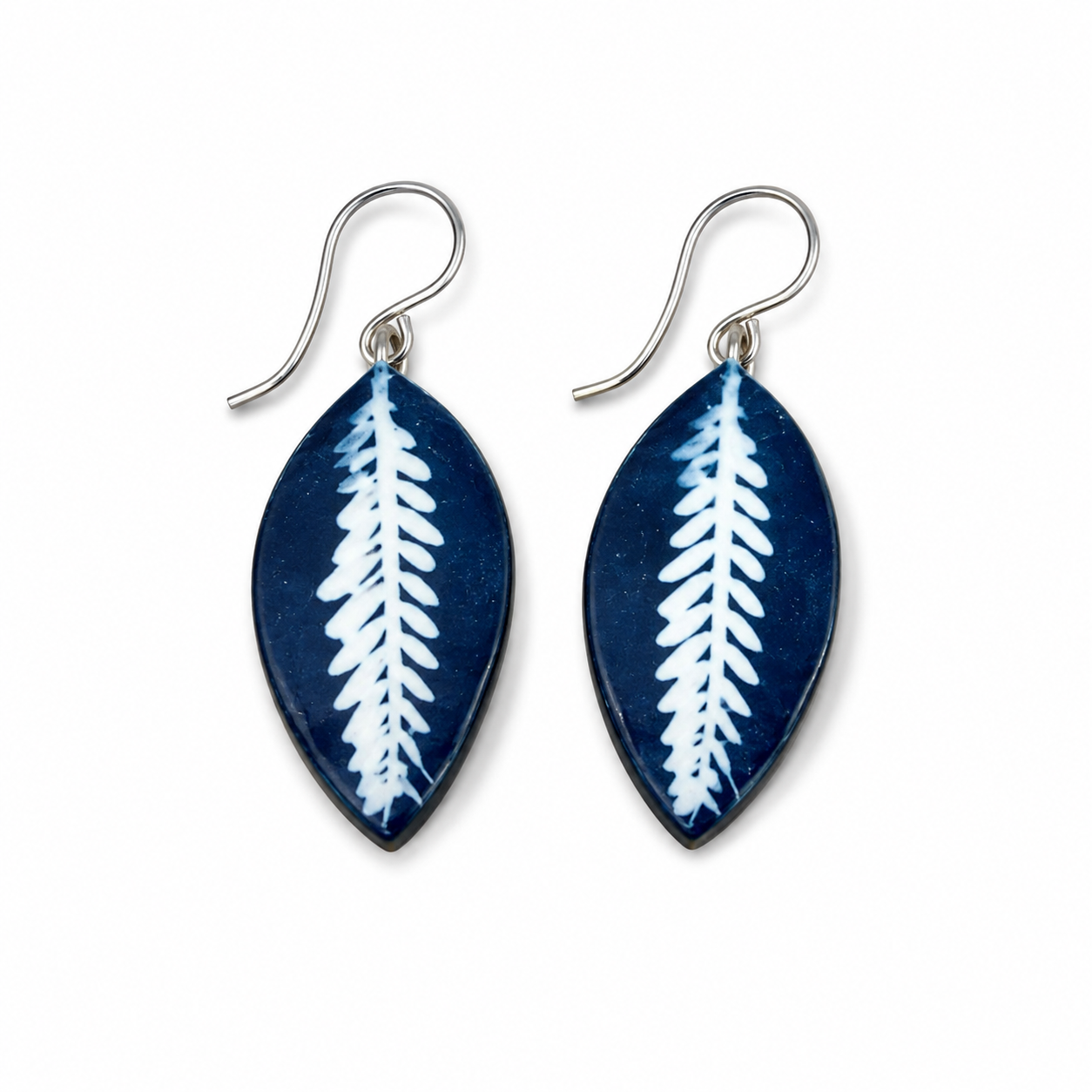 Botanical Cyanotype Earrings