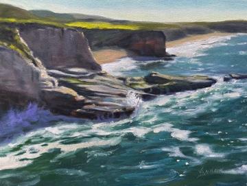 ocean cliffs paintings