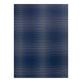 Chilewich Parade Floor Mat | Ocean featuring a large-scale ombré plaid weave in blue ocean tones